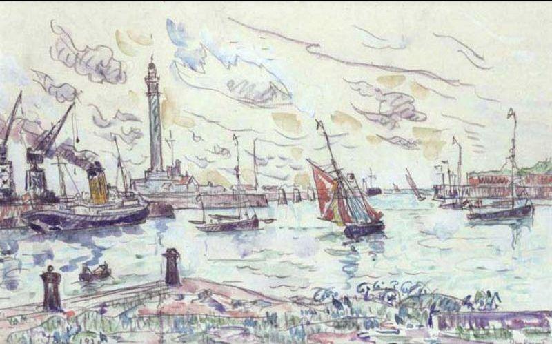 Paul Signac Dunkirk France oil painting art